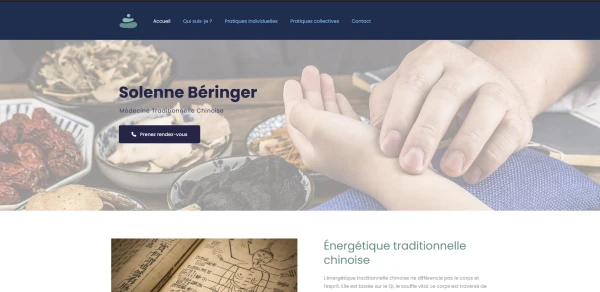 Page d'accueil du site solenneberingermtc.cotesoins.fr