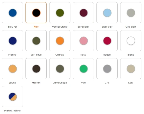 Choix des couleurs