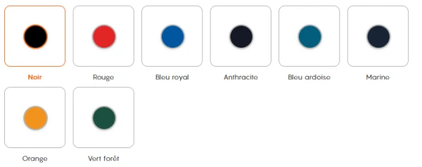 Choix des couleurs