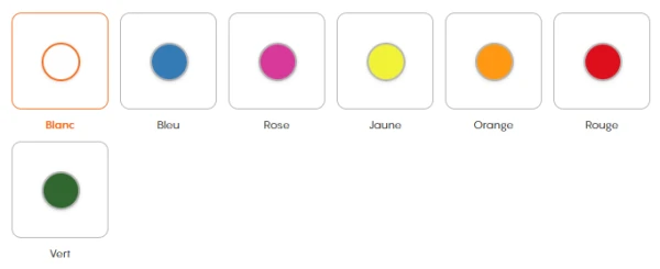 Choix des couleurs