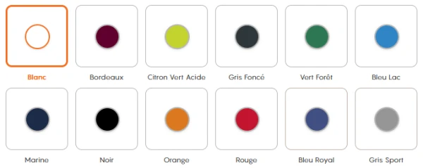 Choix des couleurs